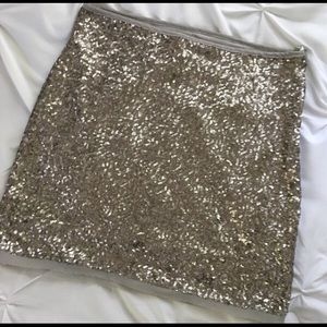 Olive & Oak Silver Sequined Mini